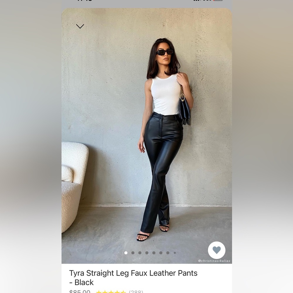 Meshki Tyra leather pants